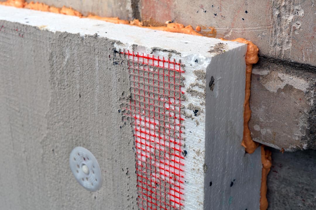 Polystyrene insulation for walls